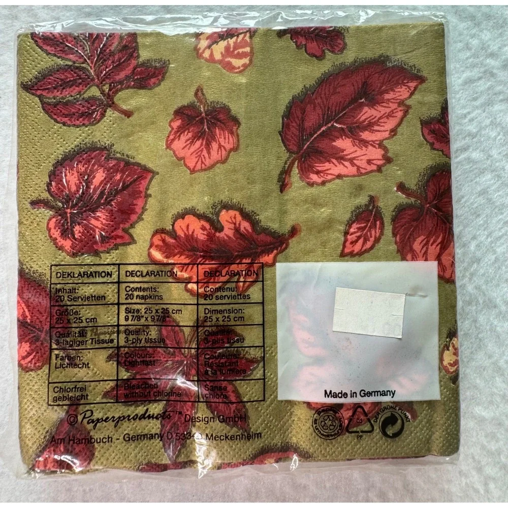 NEW Fall Thanksgiving Napkins‎ Lot Orange Pumpkin Leaf Sunflower Spice Sachets